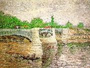 The Seine with the Pont de la Grand Jatte, Vincent Van Gogh